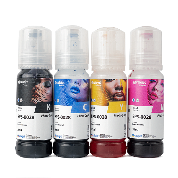 Kit 4 Tintas T544 para Epson Universal 70ml Premium