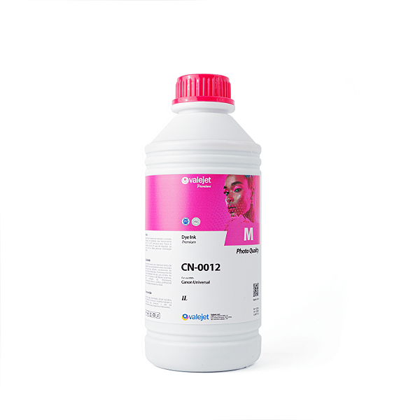 Tinta Corante Importada para Canon Valejet Premium Magenta 1 Litro