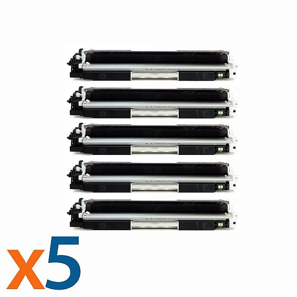 Kit 5 Toners para HP CP1025 | M175NW | CE310A | 126A Black Compatível