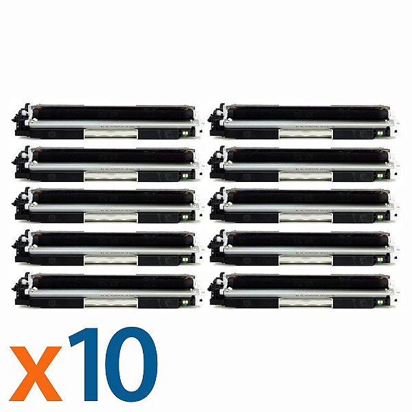 Kit 10 Toners para HP CP1025 | M175NW | CE310A | 126A Black Compatível