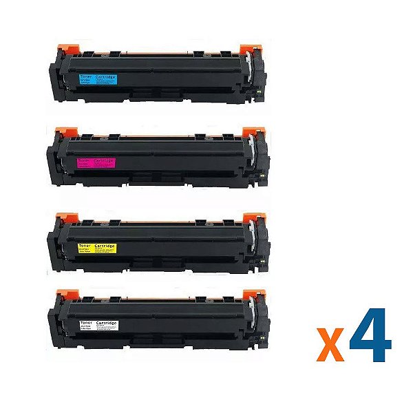 Kit 4 Toners para HP 202a | M254 | M281 CMYK Compativel