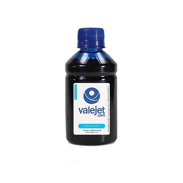 Tinta para HP Universal Cyan Corante 250ml Valejet