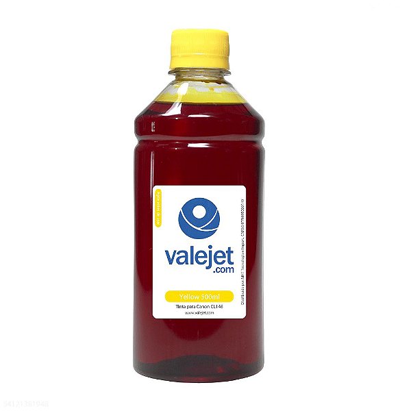 Tinta Cartucho Canon CL146 Yellow Corante 500ml Valejet