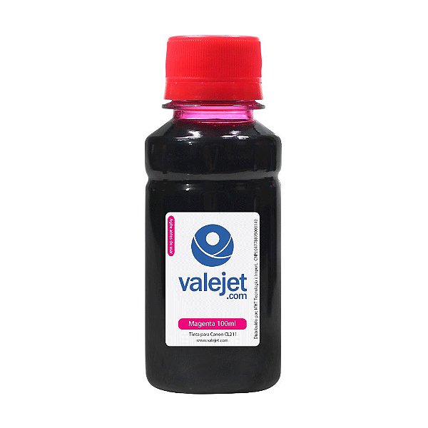 Tinta Cartucho Canon CL211 Magenta 100ml Corante Valejet