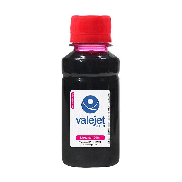 Tinta para Cartucho HP 951 | 951XL Magenta 100ml Corante Valejet