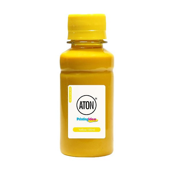 Tinta para HP 8100 | 8600 Yellow 100ml Pigmentada Aton