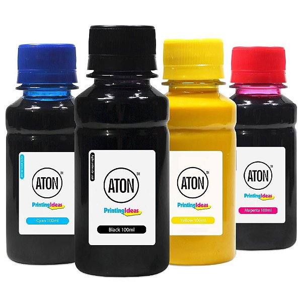 Kit 4 Tintas para Cartucho HP 950 | 951 CMYK 100ml Corante Aton