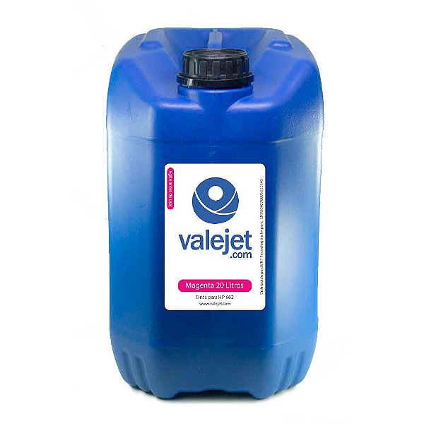 Tinta para Cartucho HP 662 | HP 2515 Magenta 20 Litros Corante Valejet