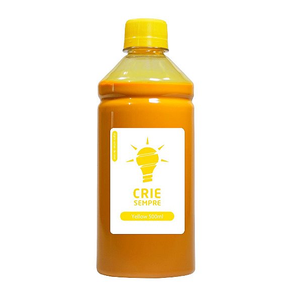 Tinta para Sublimação Premium Crie Sempre Yellow 500ml