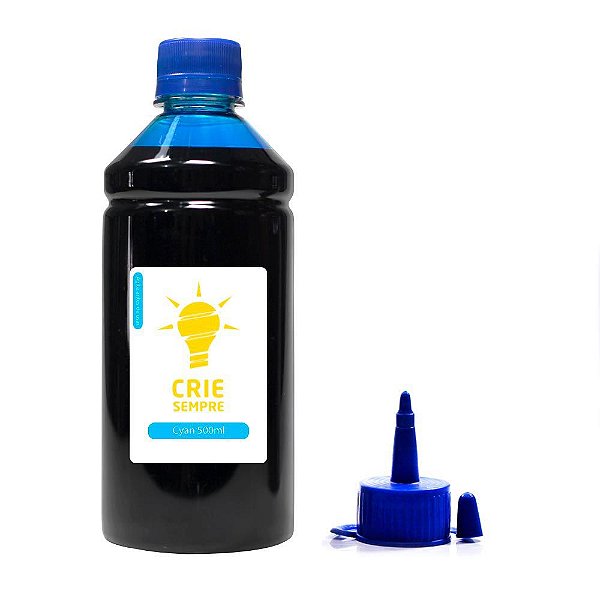 Tinta Sublimática para Epson L375 Premium Crie Sempre Cyan 500ml