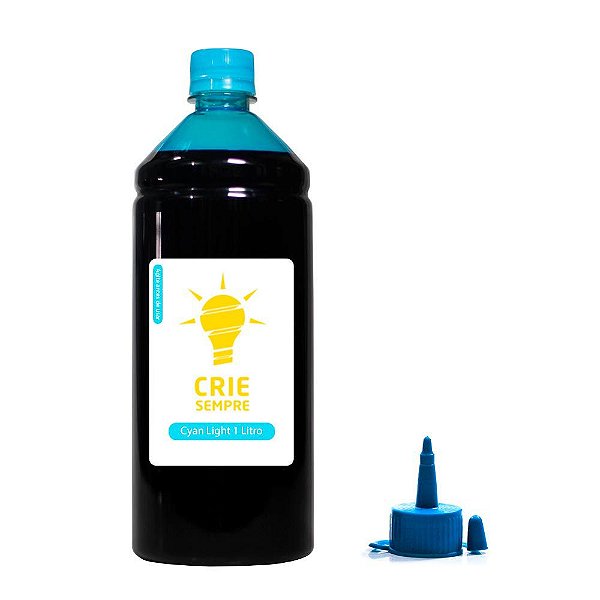 Tinta para Epson L800 Premium Crie Sempre Cyan Light 1 Litro Corante