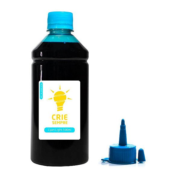 Tinta para Epson L800 Premium Crie Sempre Cyan Light  500ml Corante