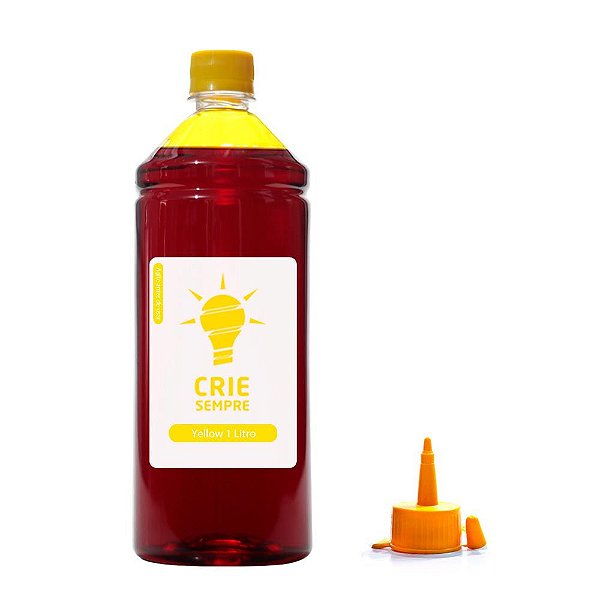 Tinta para Epson L220 Premium Crie Sempre Yellow 1 Litro Corante
