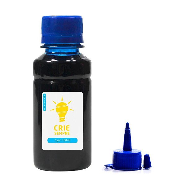 Tinta para Epson L355 | L200 Cyan Pigmentada Crie Sempre PREMIUM 100ml