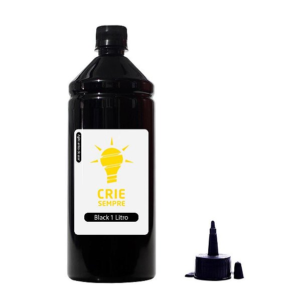 Tinta para Epson L365 Black Pigmentada Crie Sempre PREMIUM 1 Litro