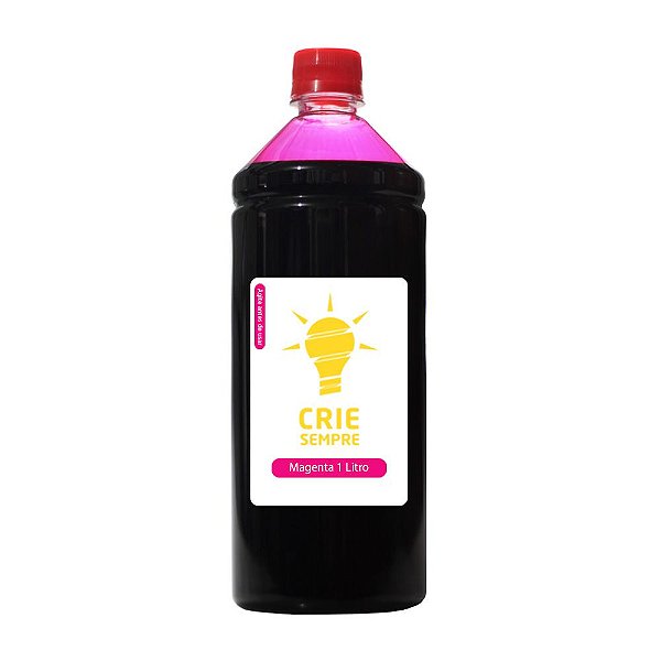 Tinta para Cartucho HP 662 | 662XL Magenta 1 Litro Corante Crie Sempre