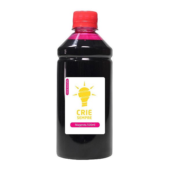 Tinta para HP 951 | 951XL Magenta 500ml Corante Crie Sempre