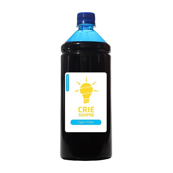 Tinta para HP 664 | 664XL | 3636 Cyan Crie Sempre Corante 1 Litro