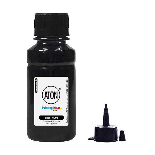 Tinta para impressora EcoTank L1455 Black Pigmentada 100ml  Aton
