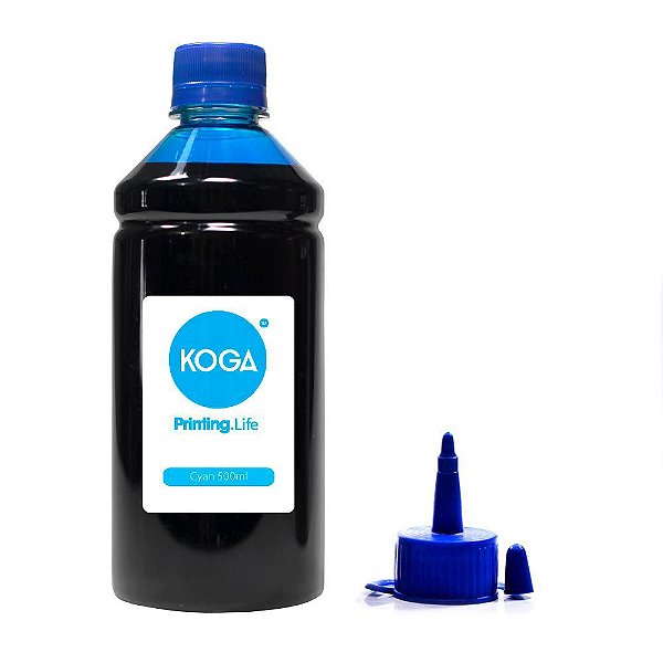 Tinta para Epson Universal Bulk Ink Cyan 500ml Corante Koga