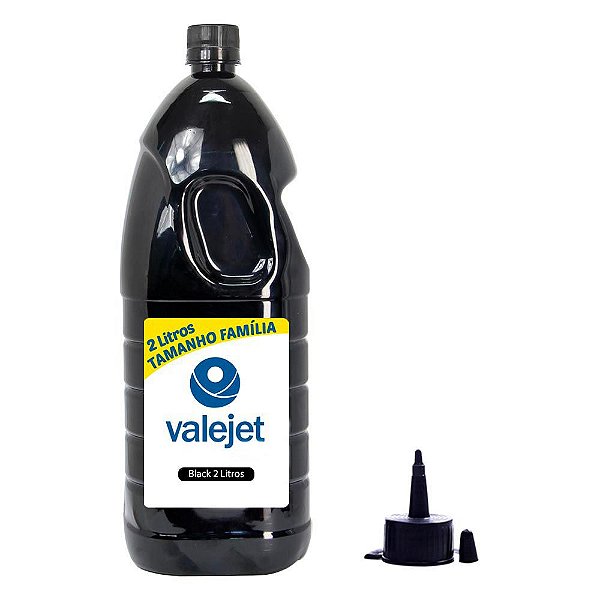 Tinta Bulk Ink para Epson L495 Black 2 Litros Corante Valejet