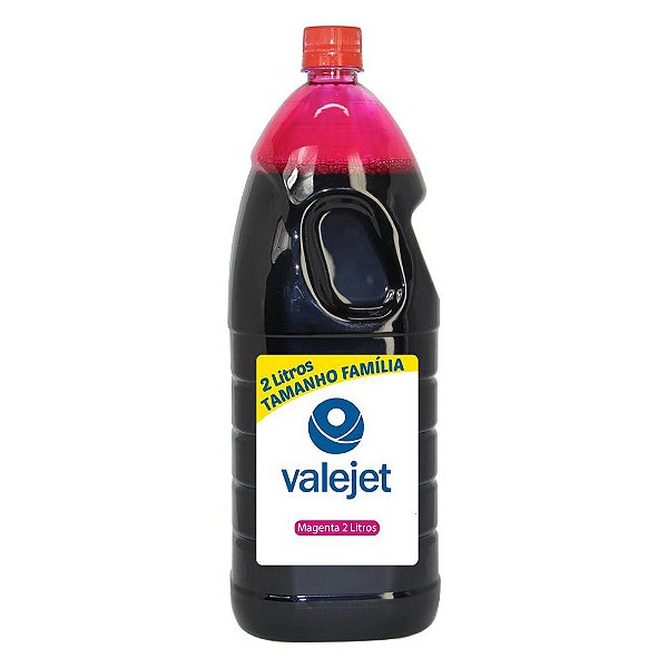 Tinta para Impressora HP 664 | 664XL Magenta 2 Litros Corante Valejet