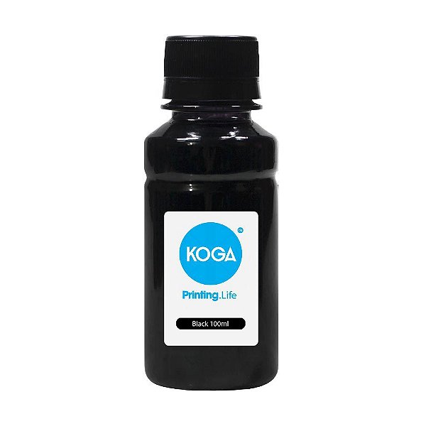 Tinta Bulk Ink Sublimática para Impressora Epson T673 Black 100ml Koga