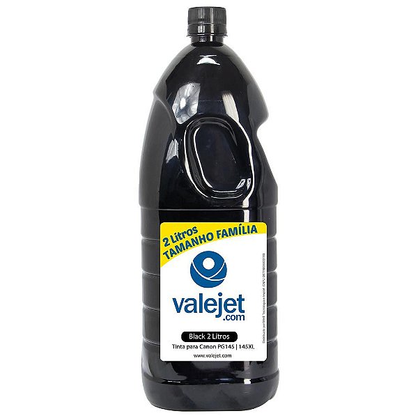 Tinta Cartucho Canon PG145 | 145XL Black Pigmentada 2 Litros Valejet