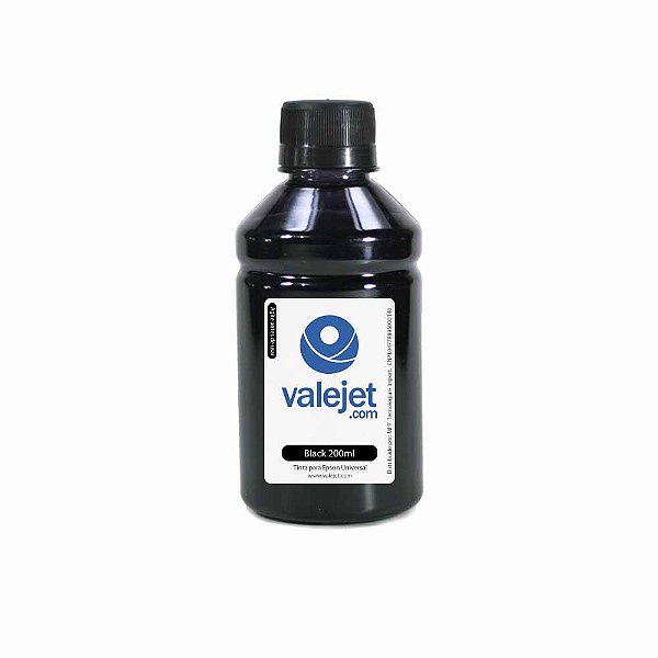 Tinta para Epson L6161 Valejet Black Pigmentada 200ml