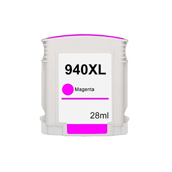 Cartucho para HP 940XL Alto Rendimento Magenta Compatível 28ml