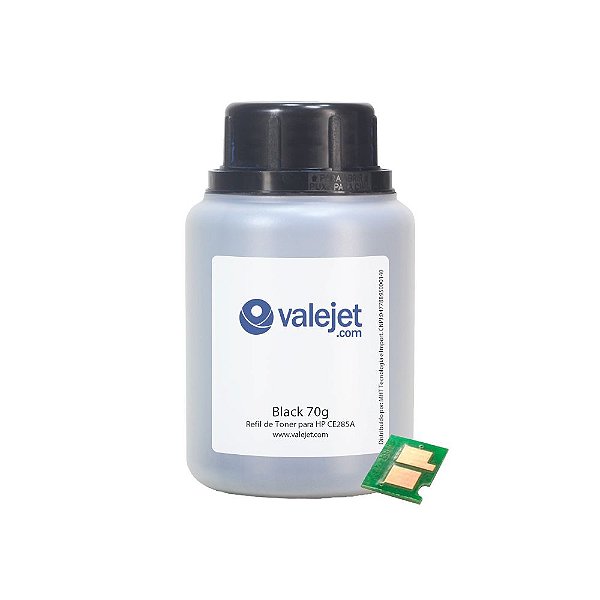 Refil de Toner e Chip para HP CE285A | P1102 | M1212 70g