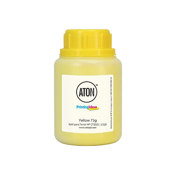 Refil de Toner para HP CP2025 | 2320 ATON Yellow 75g