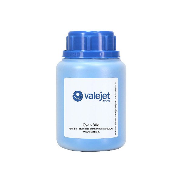 Refil de Toner para Brother TN329 | 8250CDN | HL8350 Cyan 80g Valejet