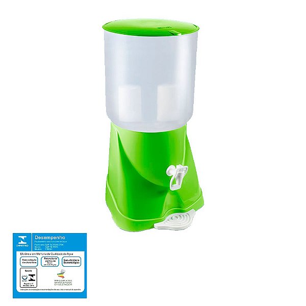 Filtro de Água de Plástico Max Fresh Verde Sap Filtros - 2 Velas