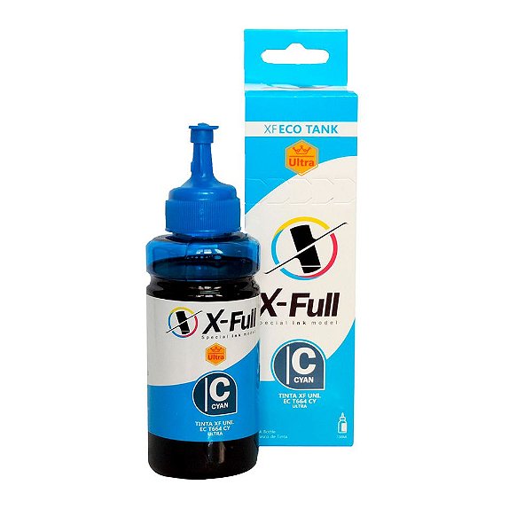 TINTA PARA EPSON L6170 ULTRA CORANTE XFULL CYAN 70ML