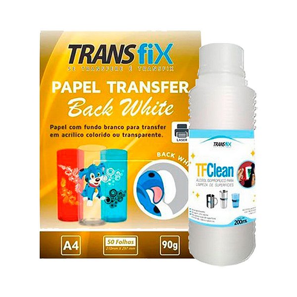 Kit Transfix - TF Clean | Papel Transfer Laser A4