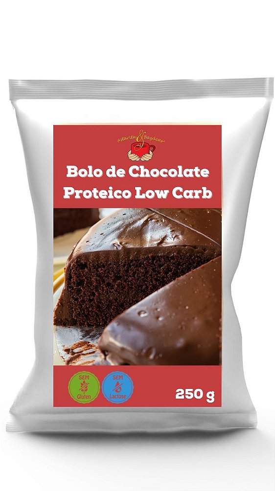 BOLO CHOCOLATE PROTEICO LOW CARB 250 g