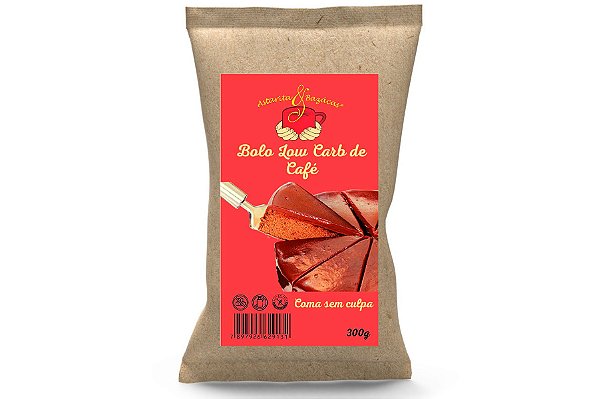 BOLO LOW CARB DE CAFÉ 300 g