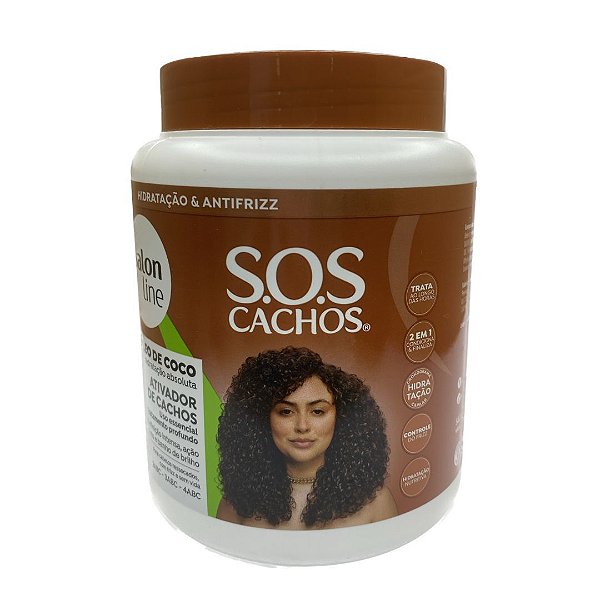 Ativador de Cachos Óleo de Coco 1kg SOS Cachos - Salon Line