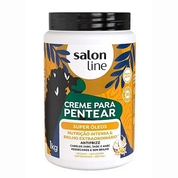 Creme Pentear Super Óleos Nutrição Intensa 1kg - Salon Line