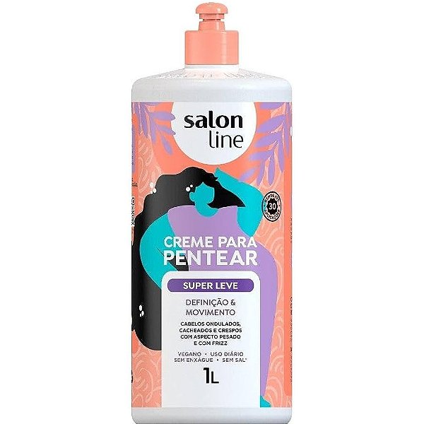 Creme Pentear Super Leve Definição Movimento 1L - Salon Line