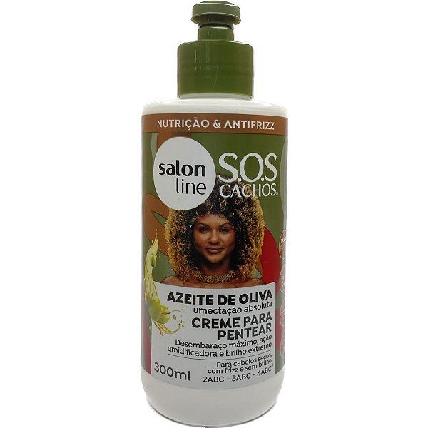 Creme Para Pentear Azeite de Oliva 300ml - SOS Cachos