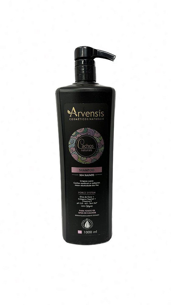 Shampoo Cachos Naturais Arvensis Limpeza Suave 1L