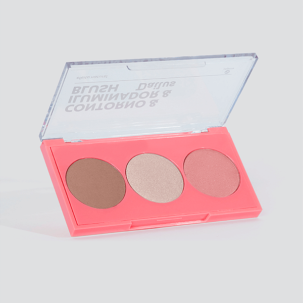 Paleta Pele De Milhões Contorno & Iluminador &Blush- Dailus 9g