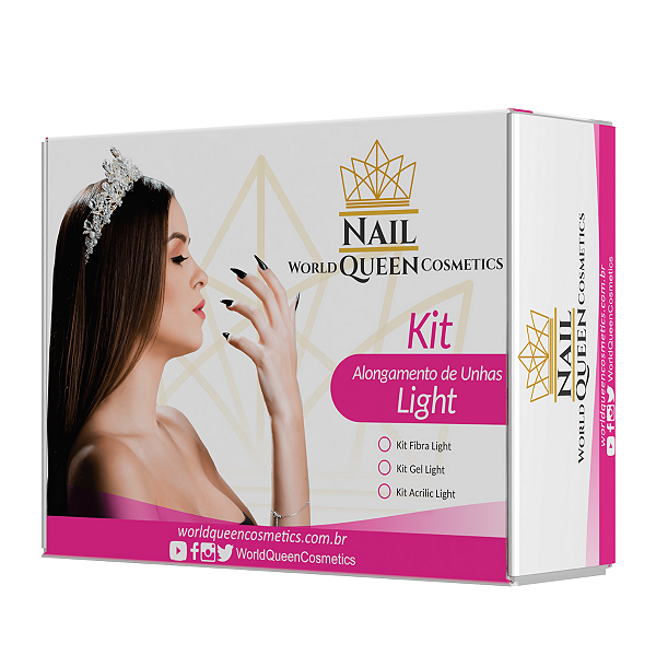 Kit Alongamento de Unhas Light Kit Acrilic Ligth