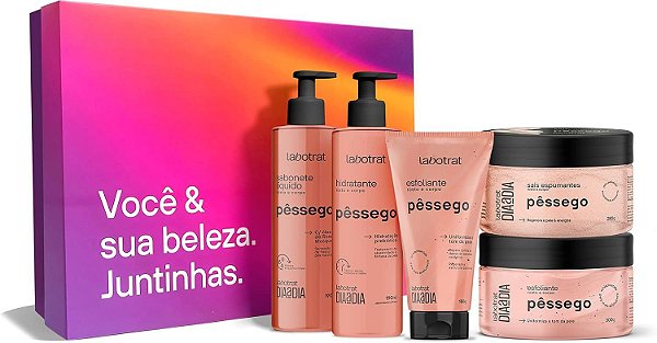 Kit Dia a Dia Experiência de Banho Pêssego 5 itens Labotrat