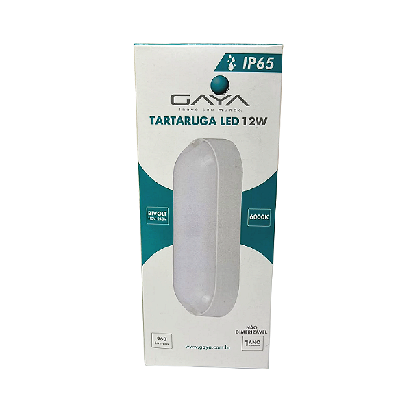 ARANDELA TARTARUGA LED 12W 6K 960LM - GAYA