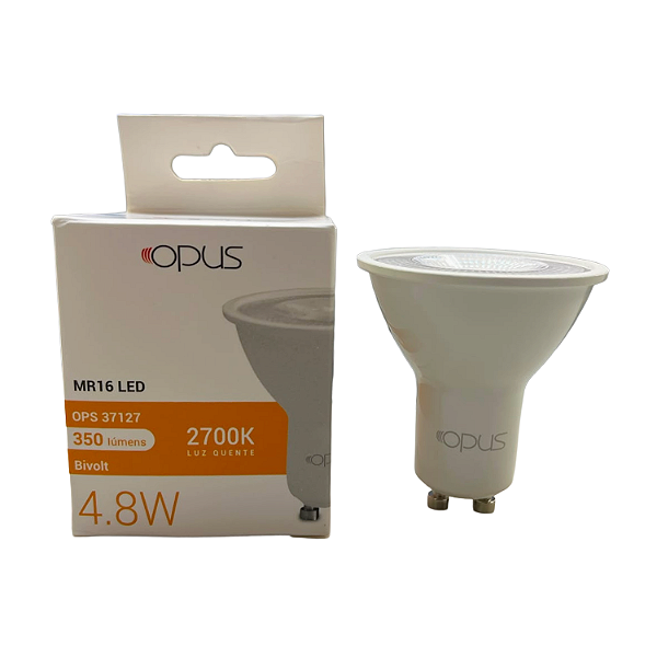LAMPADA DICROICA 4.8W 2.7K 350LM 36° IP20 - OPUS
