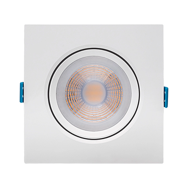 SPOT EMBUTIDO QUADRADO 7W 3.0K 610 LUMENS BRANCO EASY STELLA