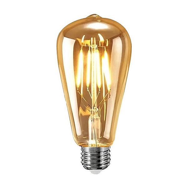 LAMPADA FILAMENTO LED ST64 4W 2.2K BRANCO QUENTE - EMBULED
